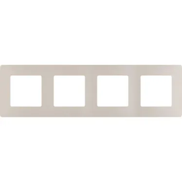 ETIKA Рамка 4 поста слоновая кость