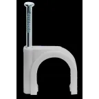 Скоба 8мм круглая пластиковая (50шт)