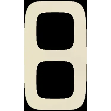 Valena ALLURE Рамка 2 поста слоновая кость универсальная