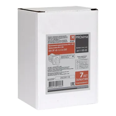 Переключатель кулачковый ПК-1-103 32А 3P '0-1-2-3'