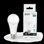 Лампа светодиодная LED 20 Вт 1750 лм 6500К А60 груша холодный E27 AC 220В Elementary Gauss