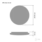 Светильник светодиодный 24Вт 6500K SPB-6-slim 3-24-6K