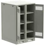 Шкаф LINEA B (пустой) 1450х900х950мм двустворчатая металлическая дверь серый