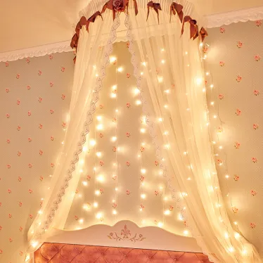 Гирлянда "Светодиодный Дождь" 2*3 м, свечение с динамикой, прозрачный провод, 230 В, цвет Теплый Белый | 235-066 | NEON-NIGHT