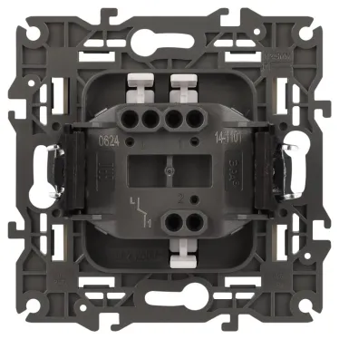 Выключатель, 10АХ-250В, Эра Elegance, сл.кость,14-1101-02