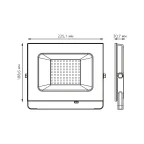 Прожектор светодиодный ДО 70 Вт 6295 лм 4000К AC 220В IP65 140х208х30мм Elementary G2 Gauss