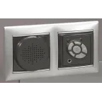 VALENA Рамка 2 поста горизонтальная алюминий