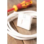 Розетка RJ45, категории 5e (ширина 2 модуля)