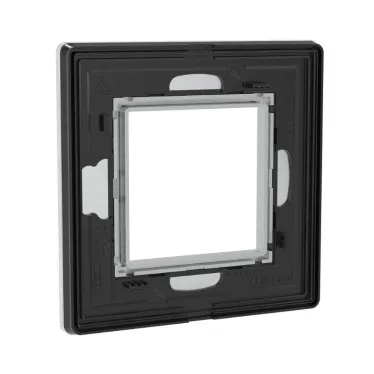 Рамка из алюминия, ''Avanti'', серая, 2 модуля