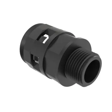 Муфта труба-коробка DN 17мм М20х1.5 полиамид черная