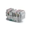 Клемма проходная, зажим push-in, 3 точки подключения, 2.5 кв.мм, серая