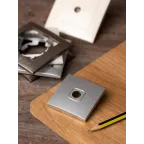 Валенсия лицевая панель розетки TV 1-местная 75Ом 5-862МГц сталь