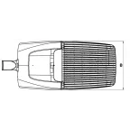 Светильник светодиодный MAGISTRAL LED 300W DS 740 RAL9006
