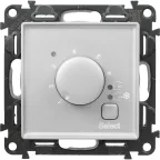 Valena LIFE Термостат для теплых полов с датчиком 16А 250В С лицевой панелью Винтовые зажимы Алюминий