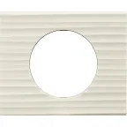 Рамка, однопостовая, Corian белый рельеф