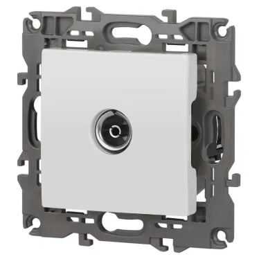 Розетка TV одиночная, Эра Elegance, белый, 14-3101-01