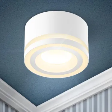 Светильник встраиваемый под лампу GX53 DK113 WH белый