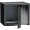 Шкаф настенный 19' LINEA W 9U 600x450мм стеклянная дверь RAL9005