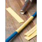 Трубка термоусаживаемая ТУТ нг 8/4 желтая в отрезках по 1м PROxima