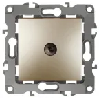 Розетка TV одиночная, Эра12, шампань, 12-3101-04