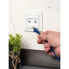 Розетка RJ-45 2-местная СП Минск белая