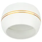 Светильник встраиваемый KL81 WH/GD алюминиевый GX53 белый/хром (40/960)