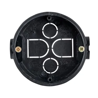 Коробка установочная приборная КМТ-010-044 со стыковочными узлами и саморезами для твердых стен (68х40) PROxima