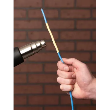 Трубка термоусаживаемая ТУТ нг 6/3 желтая в отрезках по 1м PROxima