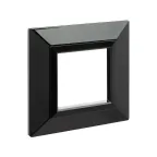 Рамка из металла, ''Avanti'', черная, 2 модуля