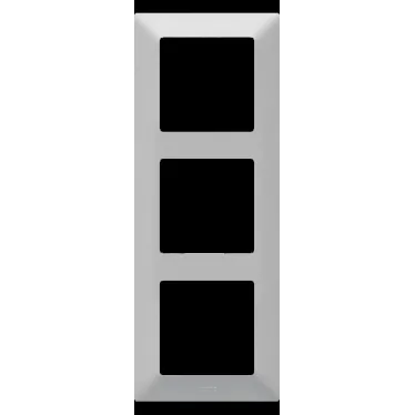 Valena LIFE Рамка 3 поста алюминий универсальная