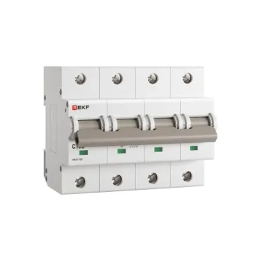 Автоматический выключатель ВА 47-125 4P 100А (C) 15кА PROxima