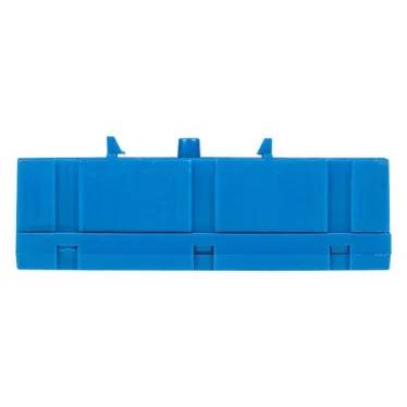 Шина 0 N (6х9мм) 12 отверстий латунь синий изолированный корпус на DIN-рейку PROxima