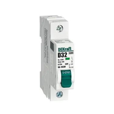 Выключатель автоматический без теплозащиты 1P 32А х-ка D 6кА ВА-103M