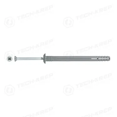 Дюбель-гвоздь 6х80 грибовидный бортик, полипропилен (100шт)