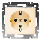VALENA Розетка в рамку с заземлением слоновая кость