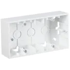 15 Коробка для наружного монтажа на 2 поста белый