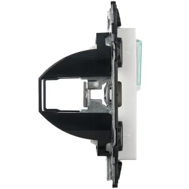 Valena LIFE Адаптер для разьемов Keystone двойной С лицевой панелью Белый