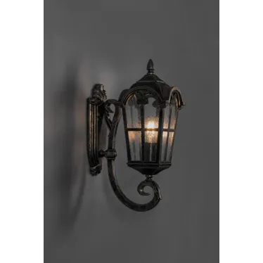 Светильник PL102 60W 230V E27 250х160х370 черное золото (на стену вверх)