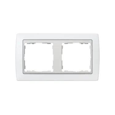 Рамка на 2 поста, S82, белый