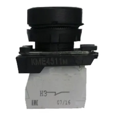 Выключатель кнопочный КМЕ 4611м УХЛ2, зелёный, 1но+1нз, цилиндр, IP65