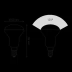 Лампа светодиодная LED 6 Вт 530 лм 4100К грибок R50 нейтральный E14 AC 220В Black Gauss