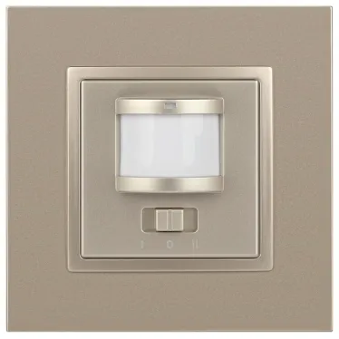 Датчик движения 2-проводной, 180-250В, 200Вт, Эра Eleg, шампань,14-4103-04