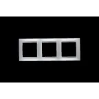 Рамка на 3 поста алюминий