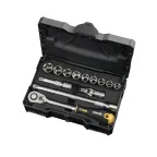 Набор метрических головок с удлиненной трещоткой Ergonic в кейсе, 13шт