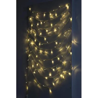 Гирлянда LED Нить 10 м ENIN-10B теплый свет 8 режимов, 220V, IP20 (60/720)