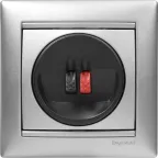 VALENA Рамка 1 пост горизонтальная алюминий