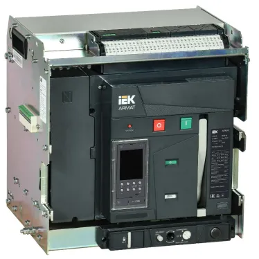 ARMAT Воздушный автоматический выключатель выдвижного исполнения 4P типоразмер A 66кА 630А расцепитель TD с комплектом аксессуаров 220В: мотор привод катушка включения катушка отключения