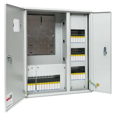 Щит учетно-распределительный навесной ЩРУн-3/30о IP31 двухдверный с окном 580х490х165