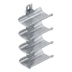 Кронштейн тоннельный на рейке 400 мм 4 полки