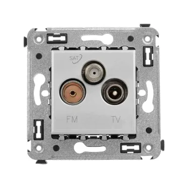 Avanti Розетка TV-FM-SAT в стену, Закаленная сталь